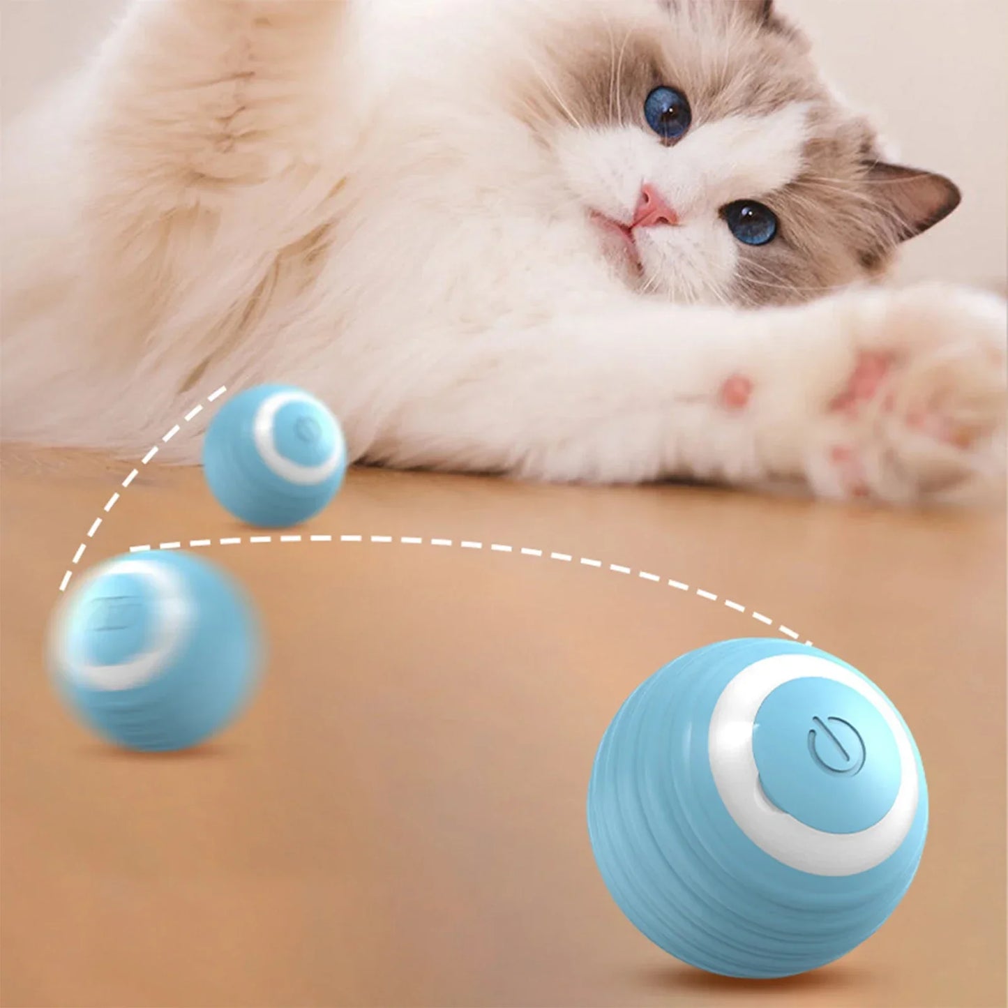 Automatic Moving Cat Toy Interactive Ball Rechargeable Rolling Electric Ball Home Pet Accessories Toys for Cats Products Garden