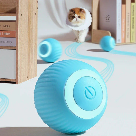 Cat Toy Indoor Automatic Rolling Magic Ball,Cat Interactive Ball Smart Cat Toys Electronic Interactive , Cat Game Accessories