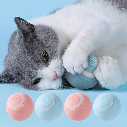 Automatic Moving Cat Toy Interactive Ball Rechargeable Rolling Electric Ball Home Pet Accessories Toys for Cats Products Garden